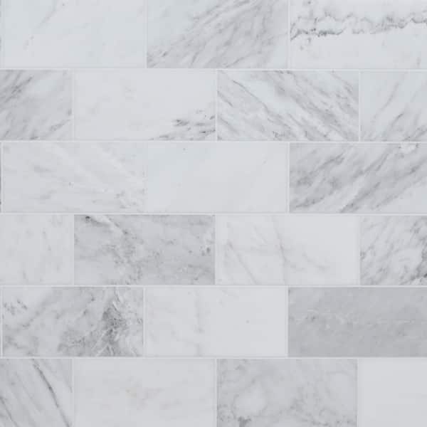MSI Greecian White 6 in. x 12 in. Polished Marble Floor and Wall Tile (5 sq. ft./Case)
