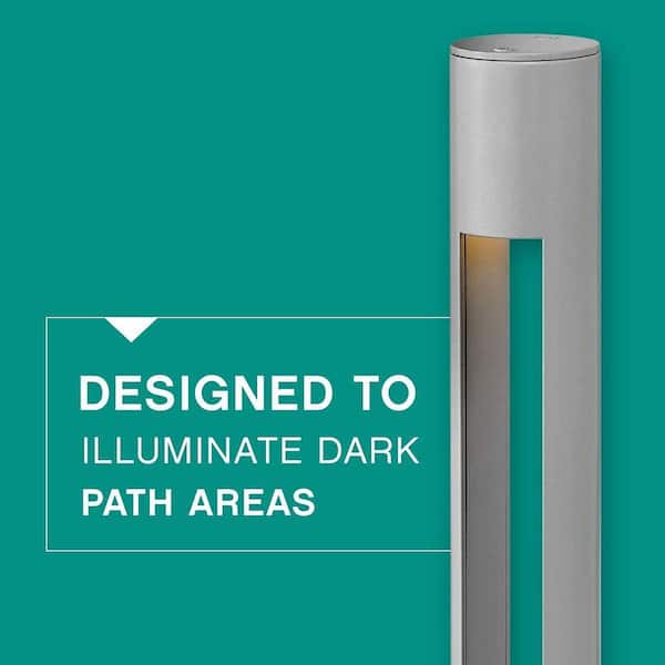 HINKLEY - Atlantis Hardwired Titanium Gray Bollard Light