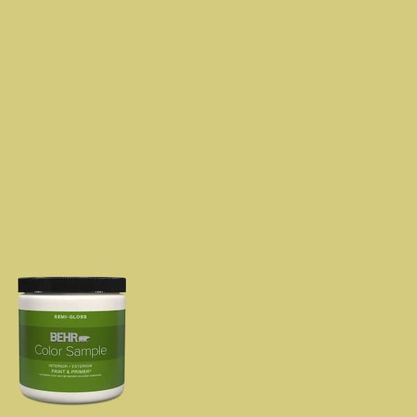 BEHR PREMIUM PLUS 8 oz. #P350-4 Spring Grass Semi-Gloss Interior/Exterior  Paint & Primer Color Sample B330416 - The Home Depot