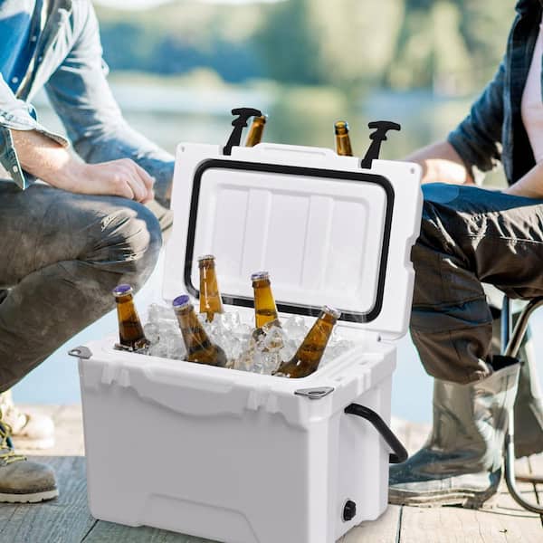20 Qt. Handle Lockable Fishing Camping Ice Chest Cooler WFHY