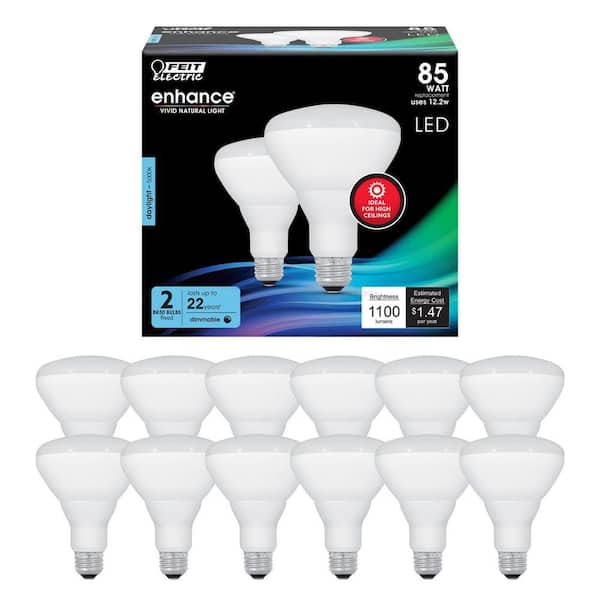 Feit Electric 85-Watt Equivalent BR30 Dimmable CEC Enhance 90+ CRI CEC ...