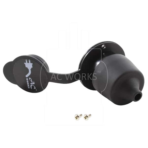 AC WORKS 20-Amp 125-Volt NEMA 5-20P Flanged Power Input