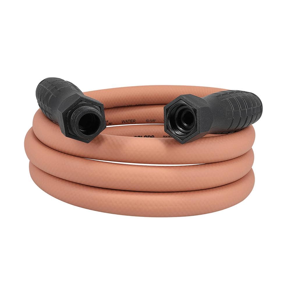 Flexzilla Colors Series 5/8 in. x 10 ft. 3/4 in. 11-1/2 GHT Fittings Garden Hose with SwivelGrip in Red Clay