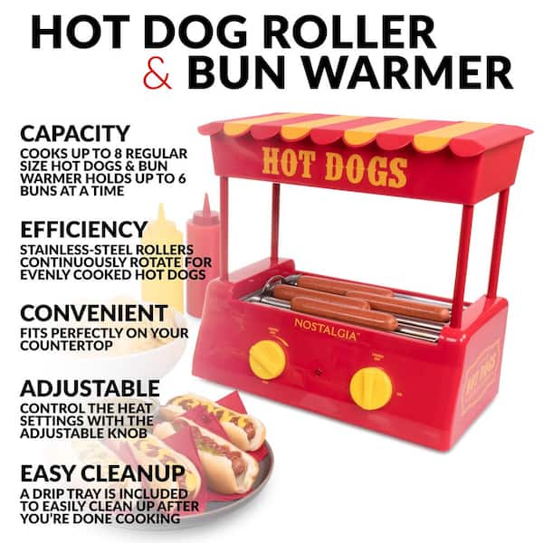 Dry Bun Box 10 Dog Roller Grill
