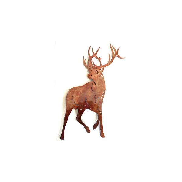 Peterson Artwares Posed Stag Metal Wall Art PH1706 The Home Depot