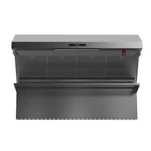 Savona 48 in. Wall Mount Range Hood With Red Light Warmers/Shelf/Back Splash Hybrid Filters in Stainless Steel