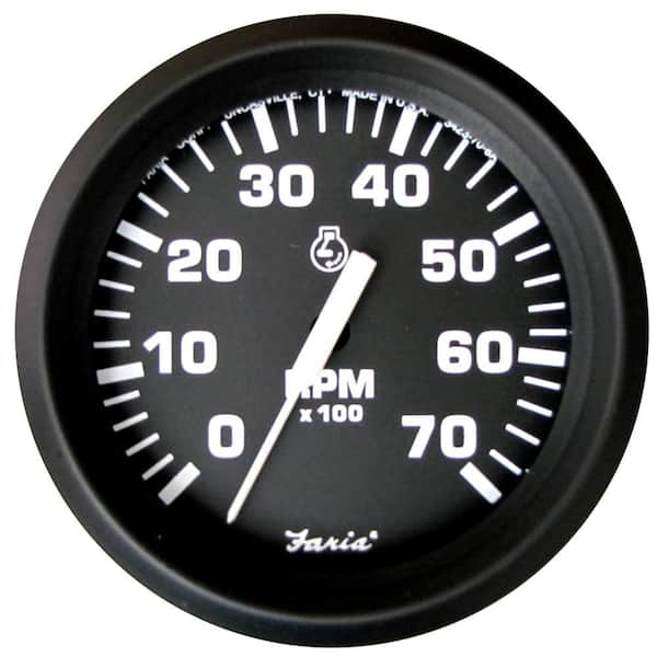 Euro 4 in. Gauge - 7000 RPM Tachometer (All Outboard)