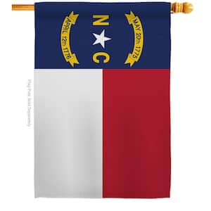 2.5 ft. x 4 ft. Polyester in North Carolina States 2-Sided House Flag Regional Decorative Horizontal Flags