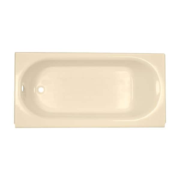 American Standard Princeton 5 ft. Left Drain Americast Bathtub with Integral Apron and Luxury Ledge in Bone-DISCONTINUED