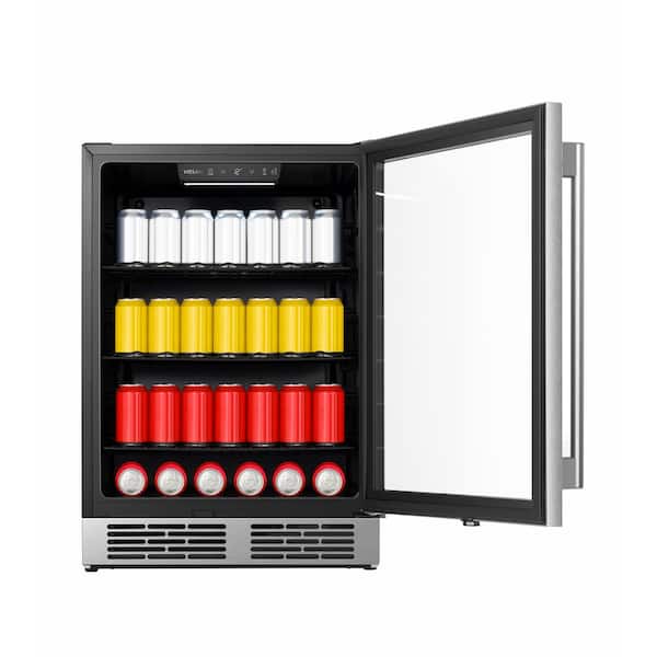 Vissani 23.4 in. Single Zone 54-Bottle / 164-Can Freestanding Wine
