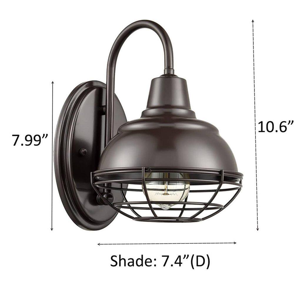Oil Rubbed Bronze Gooseneck Barn Light Set of Two