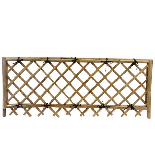 Master Garden Products 24 in. H x 60 in. L Take-Gaki Bamboo Pedestrian Fence with Lattice