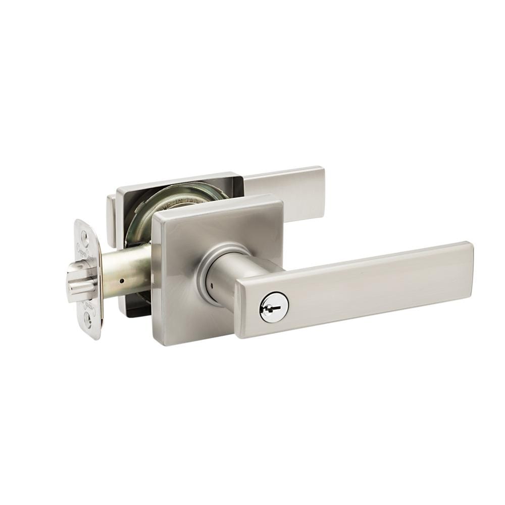 Copper Creek Craftsman Remi Satin Stainless Keyed Entry Door Handle