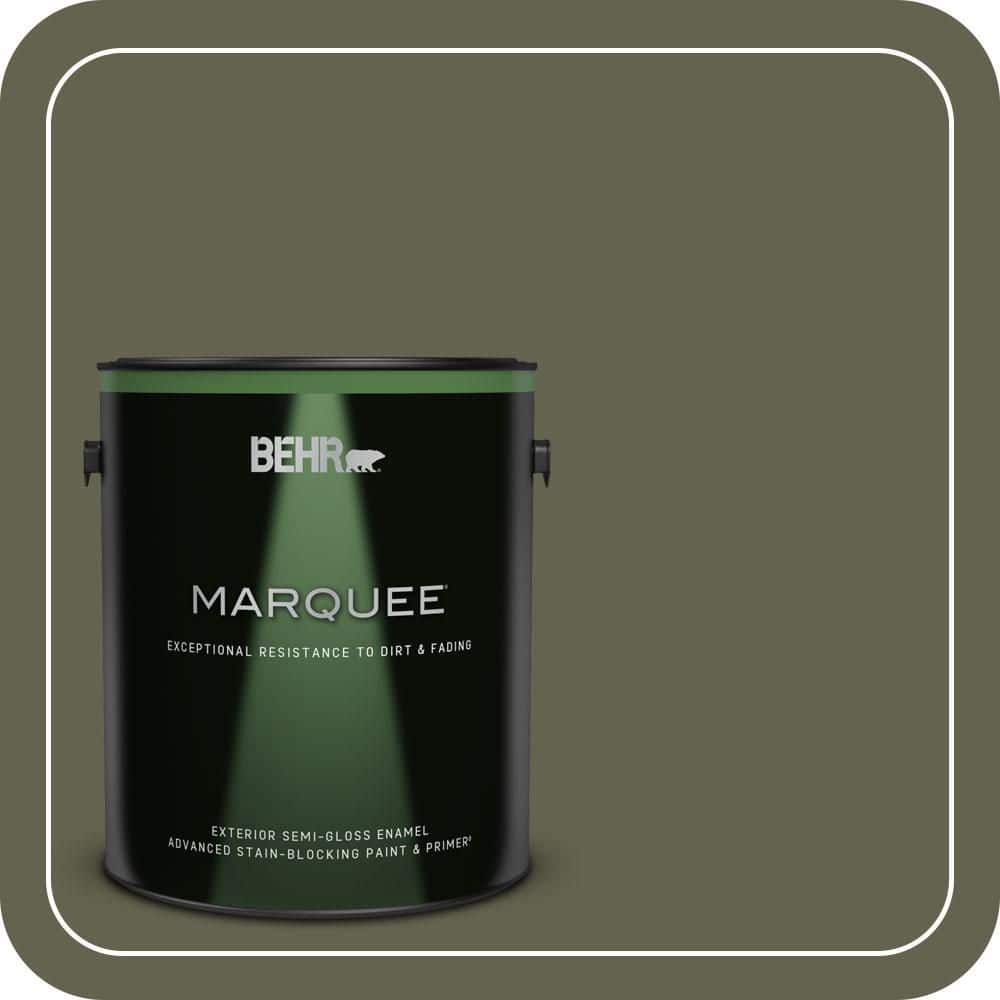 1 gal. #N350-7A Mountain Olive Semi-Gloss Enamel Exterior Paint & Primer price history on PriceWatchPro