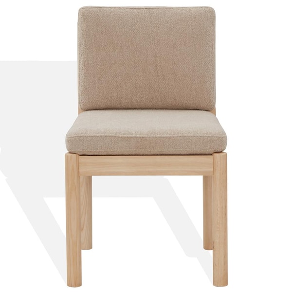 SAFAVIEH Kalmia Oatmeal/Natural 19.3 in. Wood Dining Chair