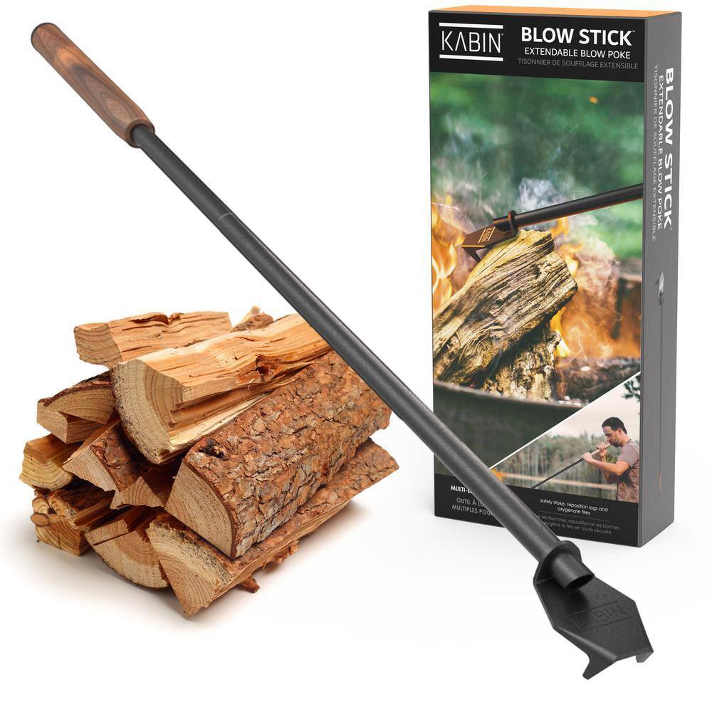 thumbnail image 2 of Fireplace Blow Poker Bundle – Includes InstaFire Starter & Rake – Black 2 of 3