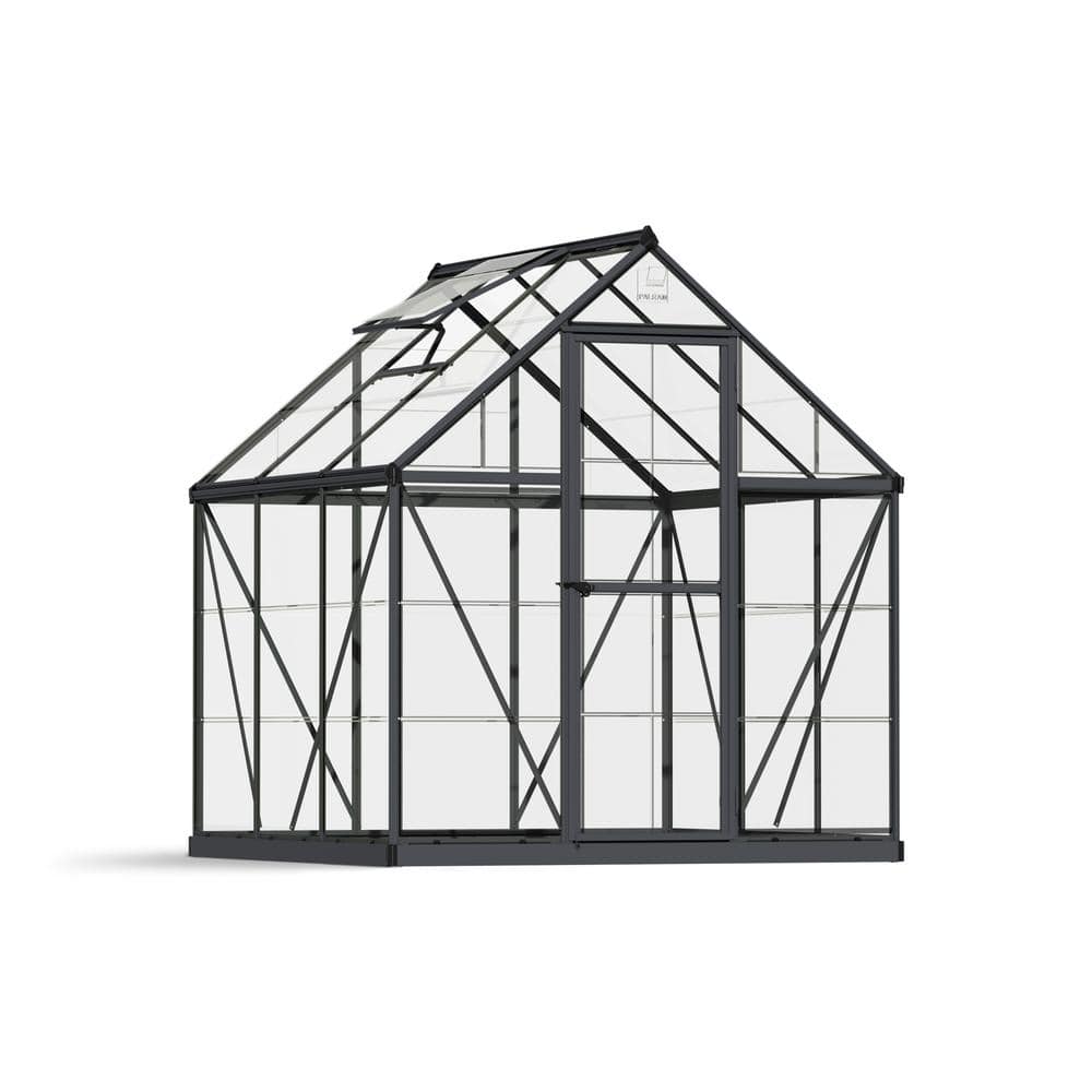 CANOPIA by PALRAM Harmony 6 ft. x 6 ft. Gray/Clear DIY Greenhouse Kit -  706776