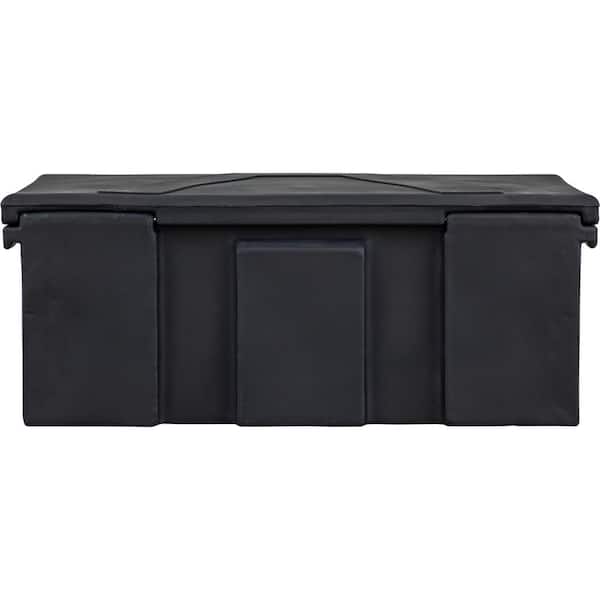 Utoolmart 12-inch Tool Box, Plastic Toolbox with Removable Tool  Tray,Organizer and Storage for Tools,Parts,Toys, Art 12 x 5.4 x 4.1 inches  Black 1 Pc
