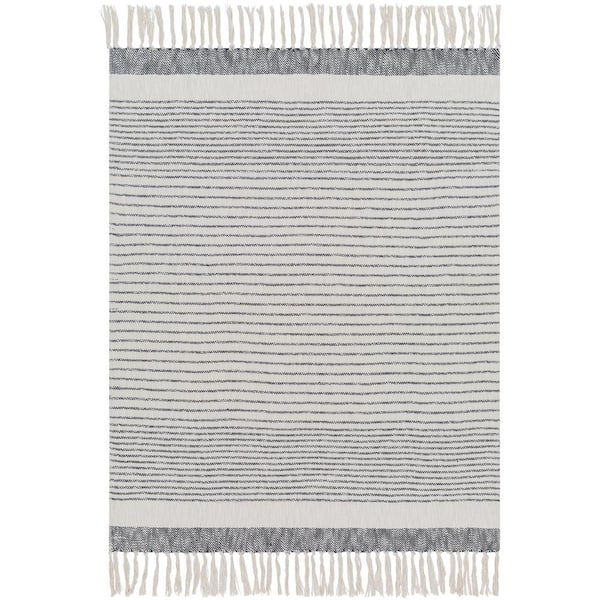 Livabliss Becki Owens Polo Black Cotton Acrylic Polyester Throw Blanket