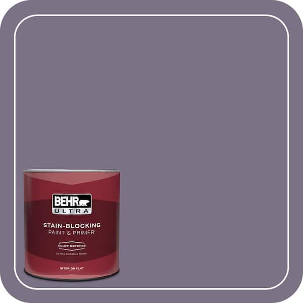 BEHR ULTRA 1 qt. #660F-6 Peruvian Violet Extra Durable Flat Interior Paint & Primer