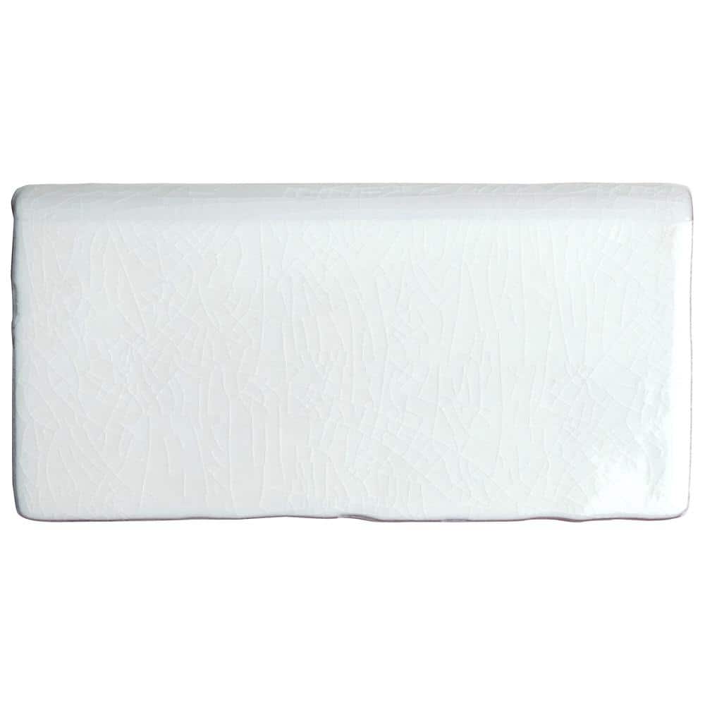 Antic Craquelle Bullnose Gris Claro 3 in. x 6 in. Glossy Ceramic Wall Tile Trim price history on PriceWatchPro
