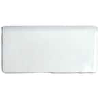 Antic Craquelle Gris Claro Bullnose 3 in. x 6 in. Ceramic Subway Wall Trim Tile