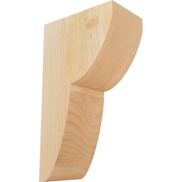 Ekena Millwork 6 in. x 10 in. x 18 in. Douglas Fir Carmel Smooth Corbel