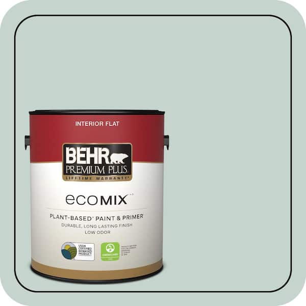 1 gal. #N430-2 Natures Reflection Flat EcoMix Plant-Based Interior Paint & Primer