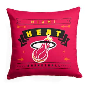 NBA Hardwood Classic Heat Printed Multi-Color 18 in x 18 in Throw Pillow