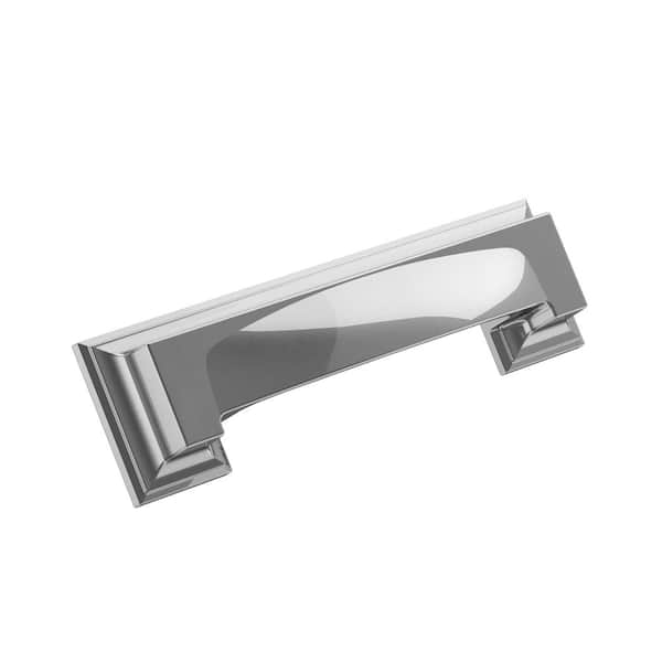 Amerock Appoint 3 in. or 3-3/4 in. (76mm or 96mm) Traditional Polished Chrome Cabinet Cup Pull