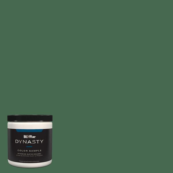 Reviews For Behr Dynasty 8 Oz. #m410-7 Perennial Green Satin Enamel 