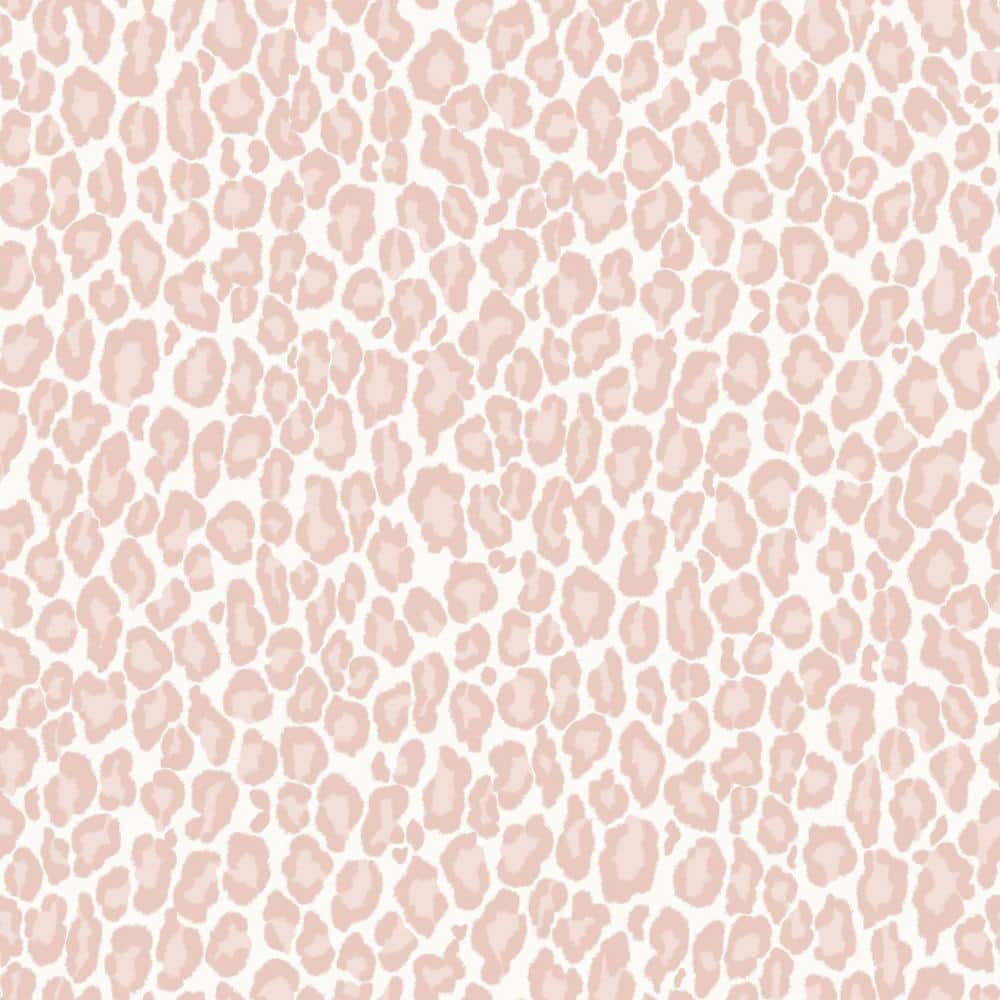 Pink Leopard Print Pattern Wallpaper - Preppy Aesthetic Art Print