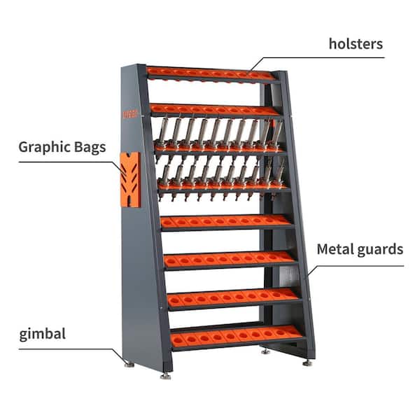 Siavonce CNC Tool Rack Multifunctional CNC Tool Holder Cat40-Tool