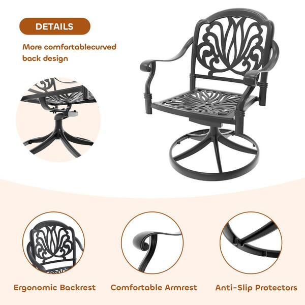 Willit Elizabeth 7-Piece Cast Aluminum Outdoor Dining Set