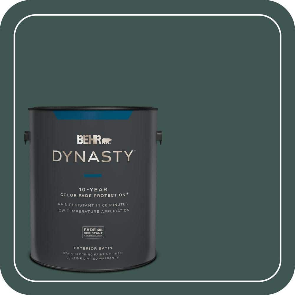 1 gal. Home Decorators Collection #HDC-CL-21A Dark Everglade Satin Enamel Exterior Stain-Blocking Paint & Primer price history on PriceWatchPro