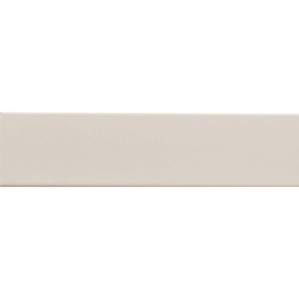 Catch 3" x 12" Matte Beige Ceramic Wall Tile
