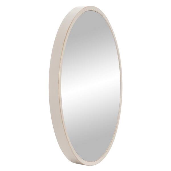 Pinnacle Minimalist Round Metal Frame Wall Mount Mirror