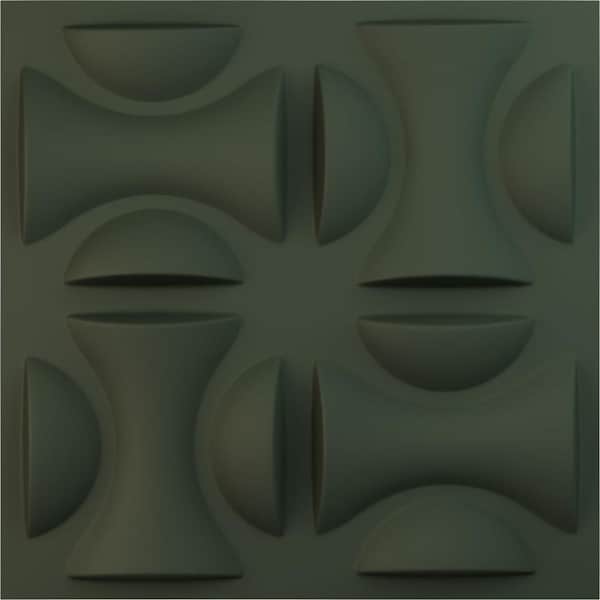19 5/8 in. x 19 5/8 in. York EnduraWall Decorative 3D Wall Panel, Satin Hunt Club Green (Covers 2.67 Sq. Ft.)