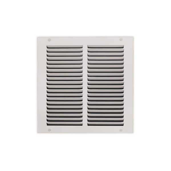 10 in. x 10 in. Steel Return Air Grille in White