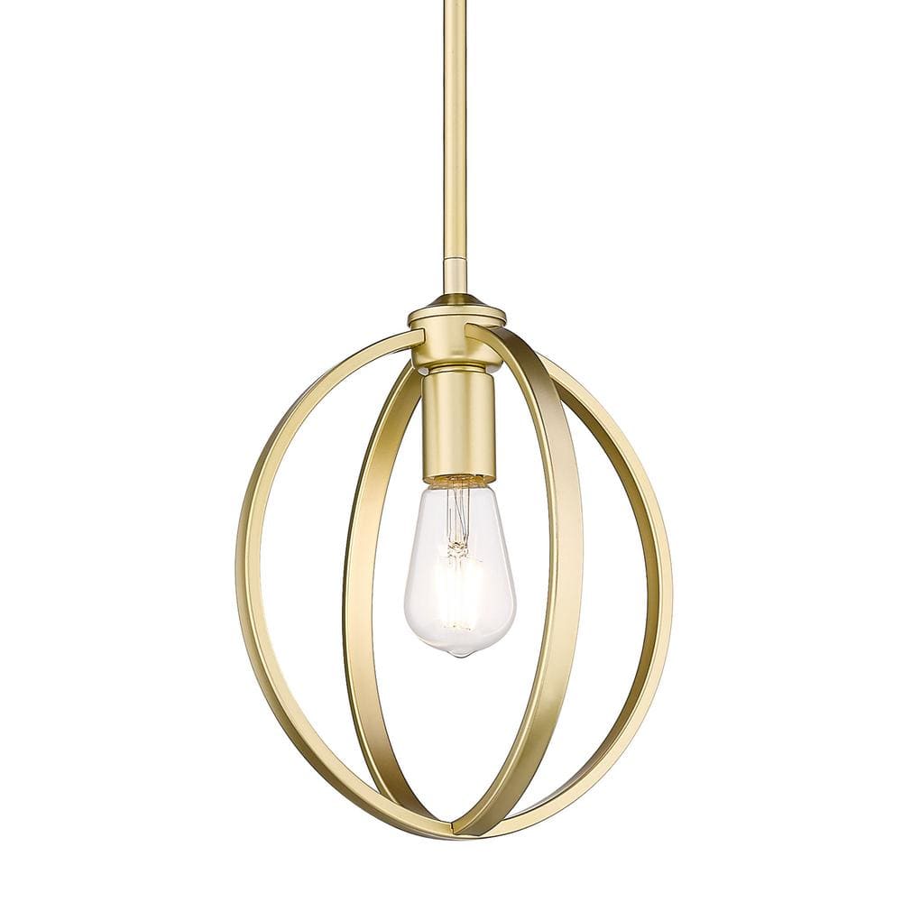 Golden Lighting Colson 11.25-in Etruscan Bronze Modern/Contemporary Incandescent Flush Mount Light
