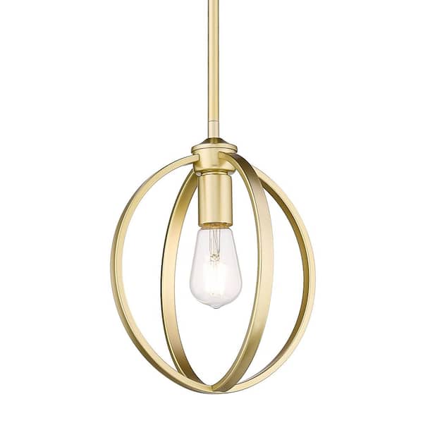 Golden Lighting Colson 1-Light Olympic Gold Mini Pendant