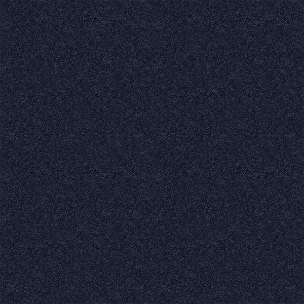 TrafficMaster Watercolors II - Starry Sky - Blue 38.4 oz. Polyester Texture Installed Carpet