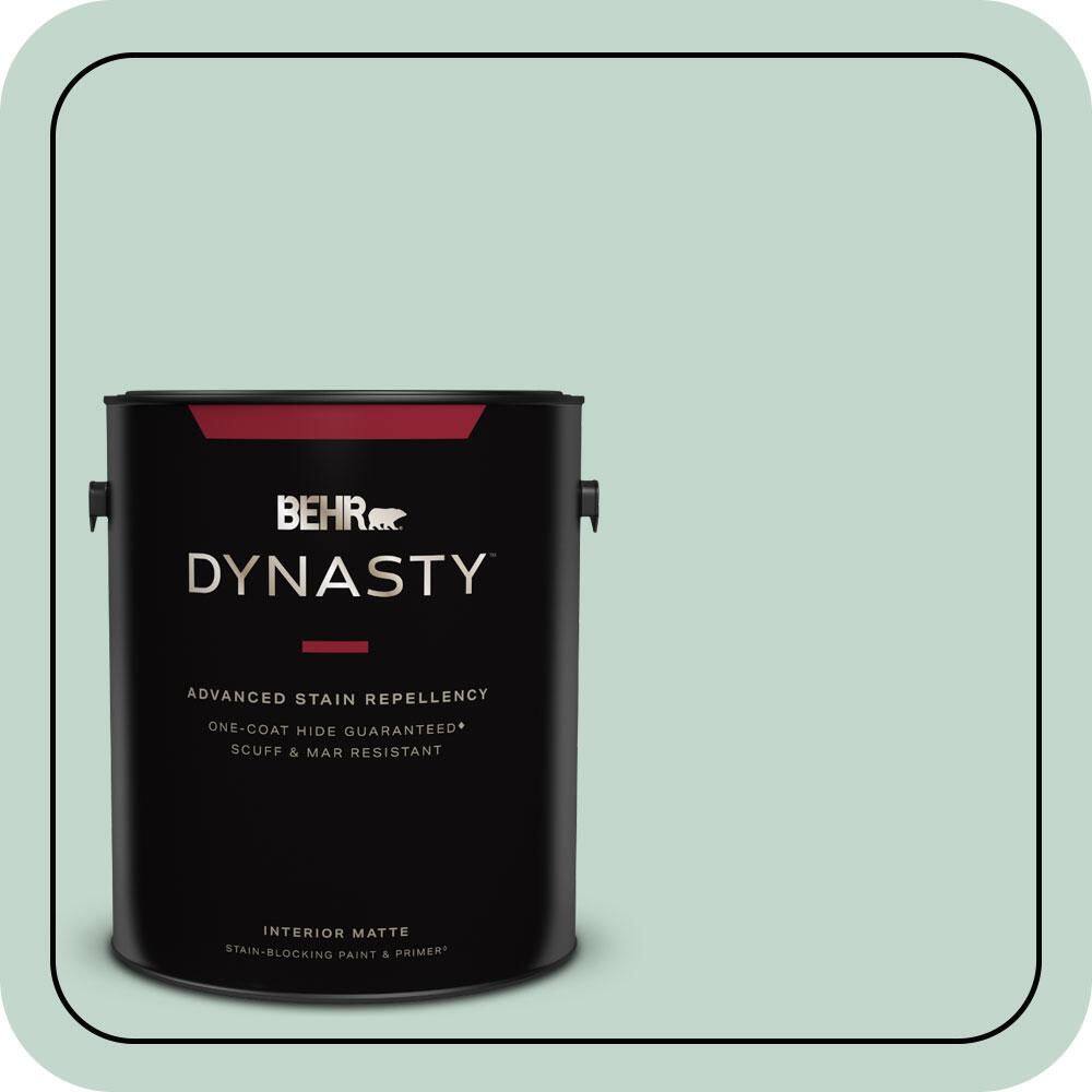 1 gal. #470E-3 Aqua Smoke Matte Interior Stain-Blocking Paint and Primer