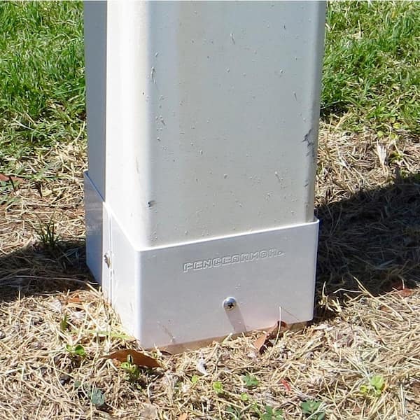 Fence Armor 6 in. L x 6 in. W x 1/4 ft. H White Fence Post Guard for Wood or Vinyl