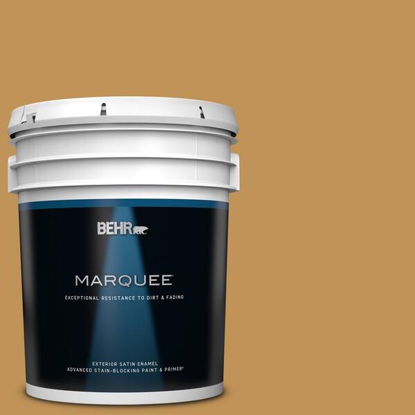 BEHR MARQUEE 5 gal. #T12-5 Lone Star Satin Enamel Exterior Paint & Primer