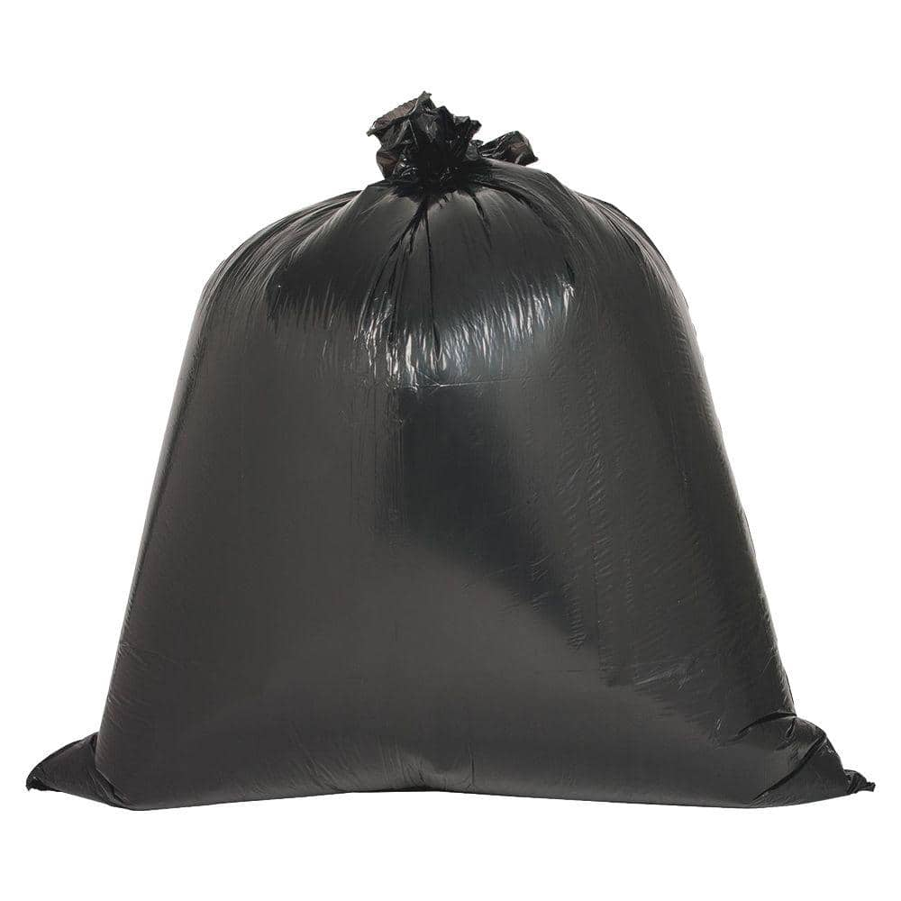 Commander 39 Gal. 1.2 mil Black Garbage Bags with Flaps - 33 in. x 41 in.  For Home, Office and Commercial (40-Pack) ULR-39G-FL-40C - The Home Depot