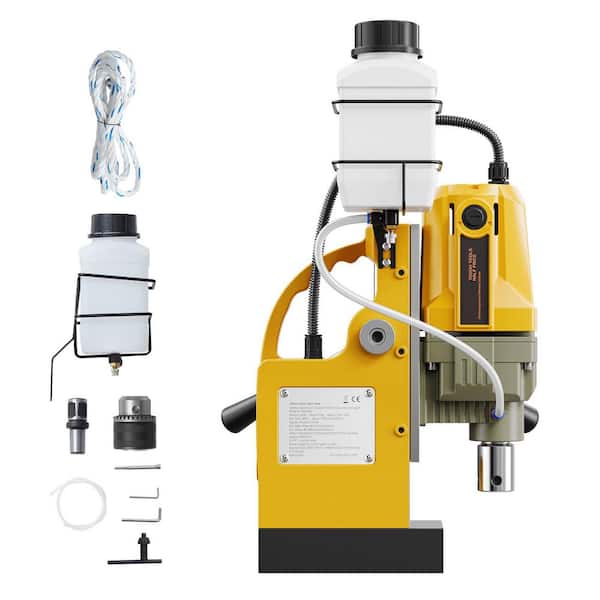 SKYSHALO Magnetic Drill, 1400W Motor 1-3/4 in. Max Swing Distance 1 Speeds Drill Press with 2810 lbf Electric Mag Drill Press