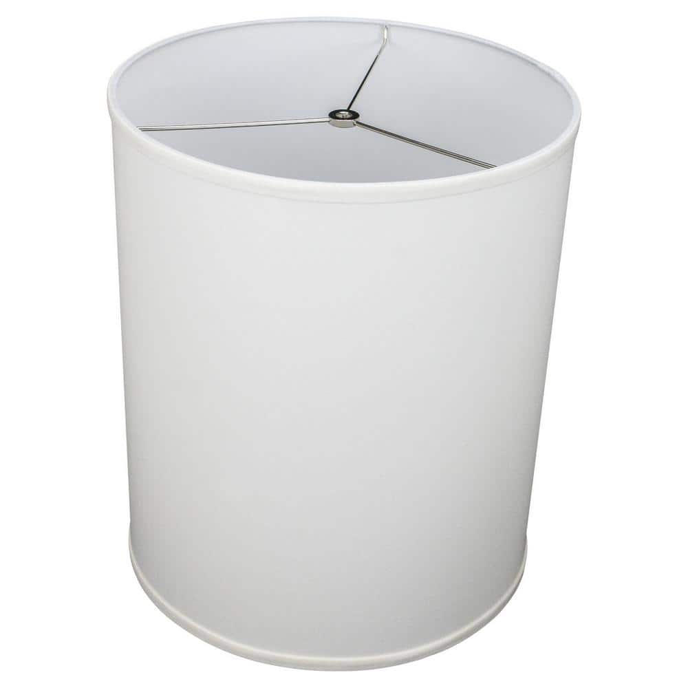 14 in. Top Diameter x 14 in. Bottom Diameter x 18 in. Height Linen White Drum