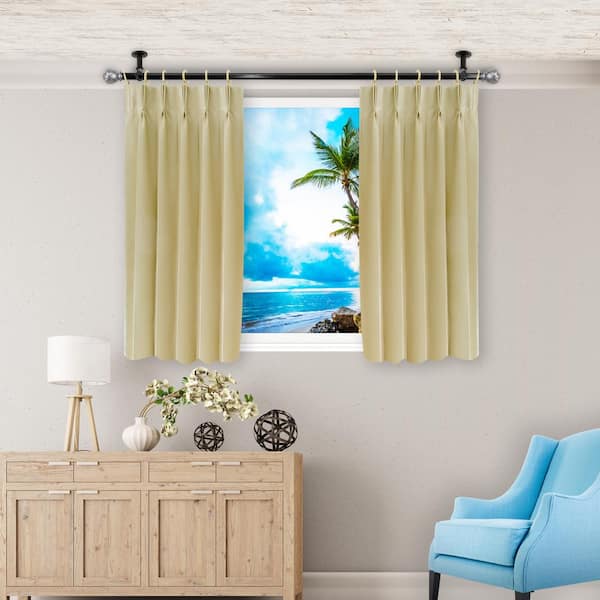 Bronze Steel Single 3 in. Projection Curtain Rod Bracket (Set of 2)