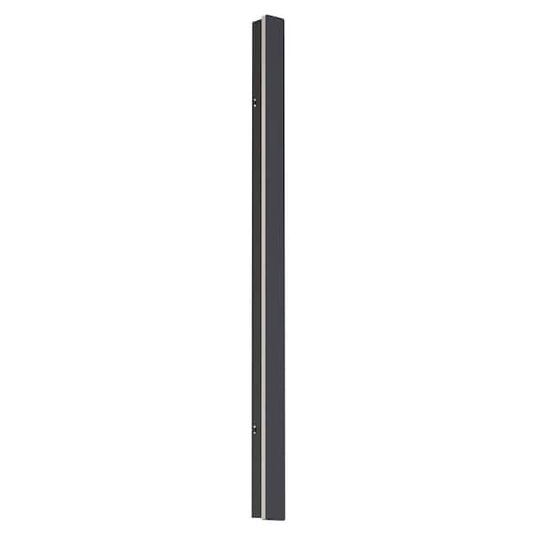 13 in. 3-Light Matte Black Flush Mount with Caged Drum Shade